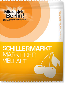 Von okamo aus Berlin gestaltetes Design für eine Gummibärchenverpackung als Give Away im Rahmen der Zentren-Initiative „MittendrIn Berlin!“ 2009 des Berliner Senats und der IHK Berlin – Verpackungs-Design 1